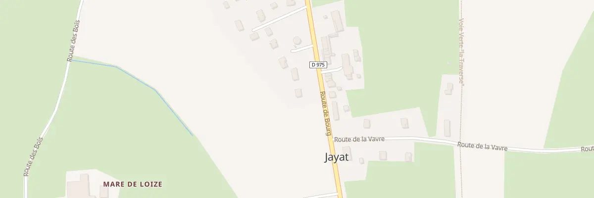 Plan du 63 Rte de Bourg à Jayat