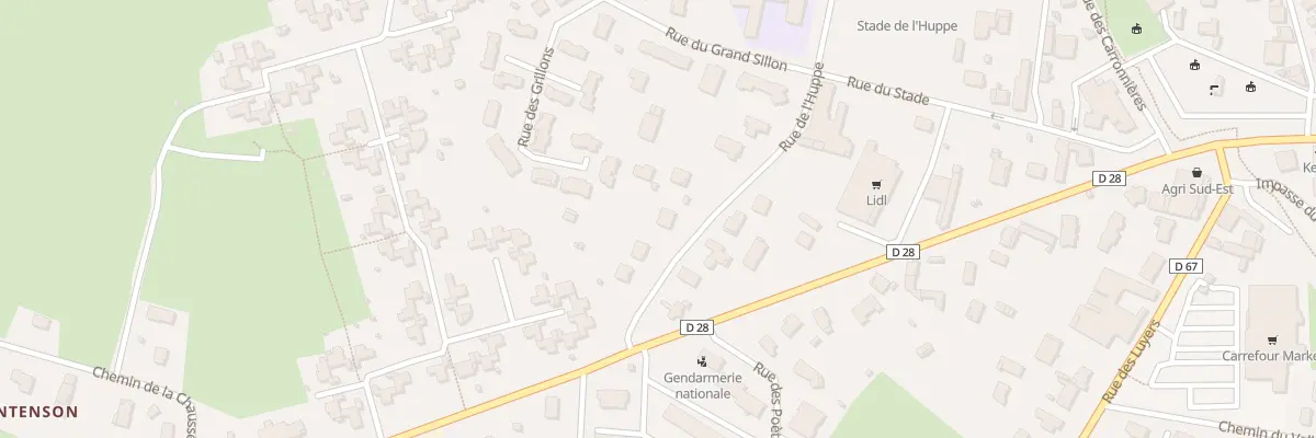 Plan du 109 Rue de l’Huppe à Montrevel-en-Bresse