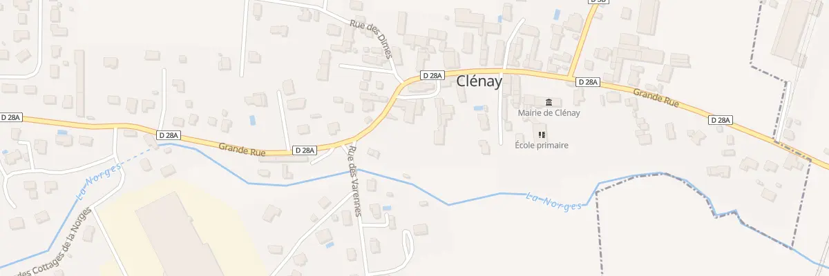 Plan du 43 Gr Grande Rue à Clénay