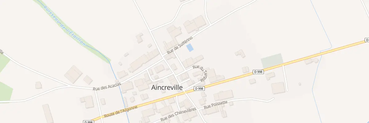Plan du 2 Rue du Temple à Aincreville