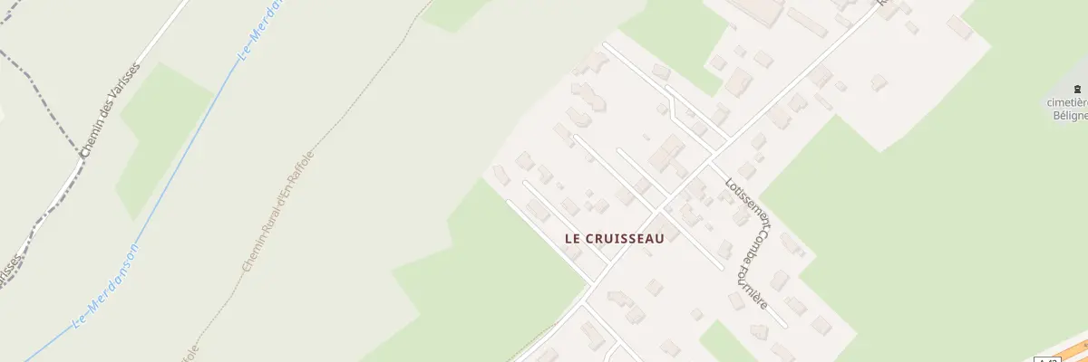 Plan du 638 Rte de Cruisseau à Béligneux