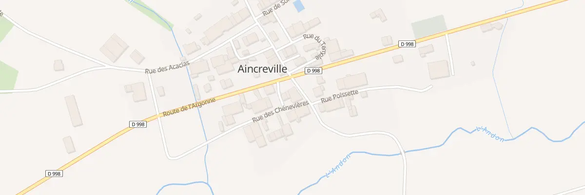 Plan du 2 Rue des Chénevières à Aincreville