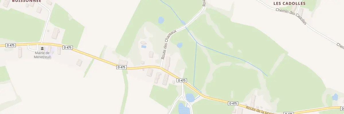 Plan du 20 Rte des Chazeaux à Ménetreuil