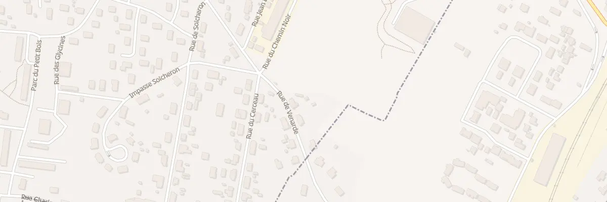Plan du 1 Rue de Venarde à Is-sur-Tille