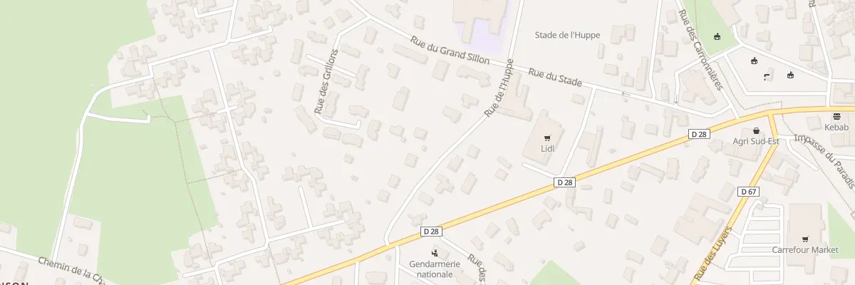 Plan du 123 Rue de l’Huppe à Montrevel-en-Bresse