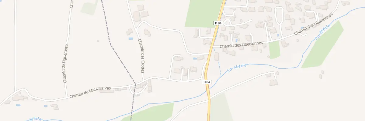 Plan du 5227F Che du Mauvais Pas à Modène