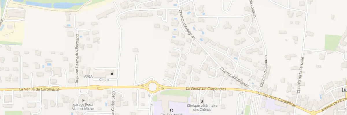 Plan du 374B La Venue de Carpentras à Mazan
