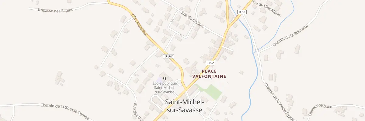 Plan du 20 Cote Marechale à Saint-Michel-sur-Savasse