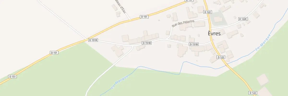Plan du 13 Rue du Moulin à Èvres