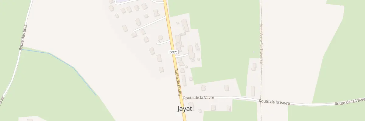 Plan du 86 Rte de Bourg à Jayat