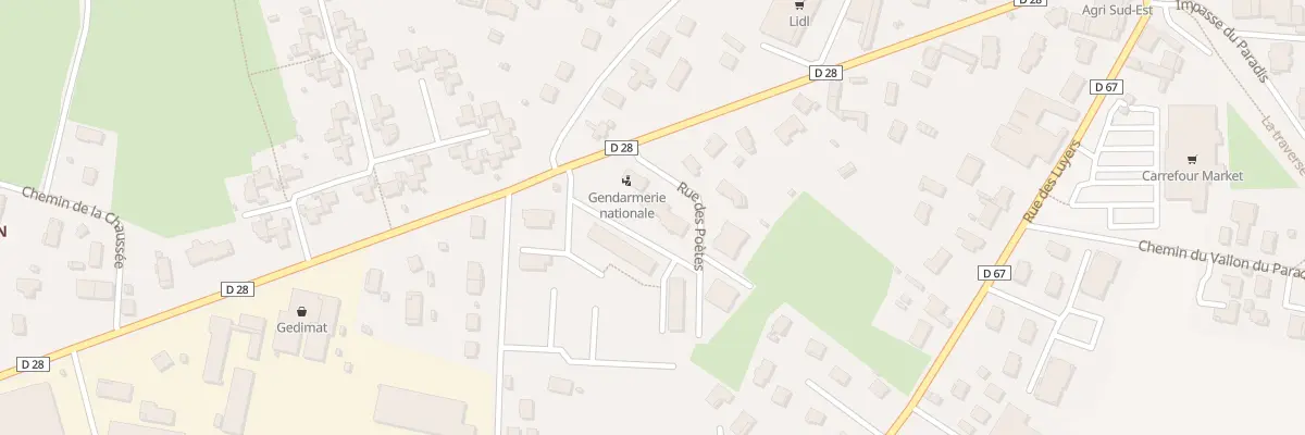 Plan du 150 Rue des Poètes à Montrevel-en-Bresse