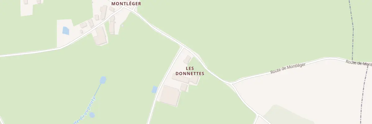 Plan du 1716 Rte de Montlèger à Mantenay-Montlin