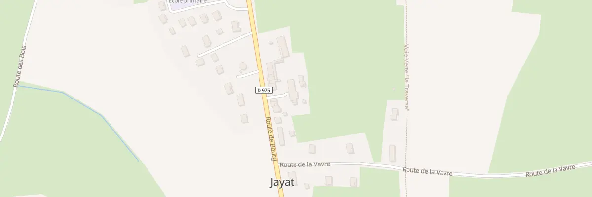 Plan du 98 Rte de Bourg à Jayat