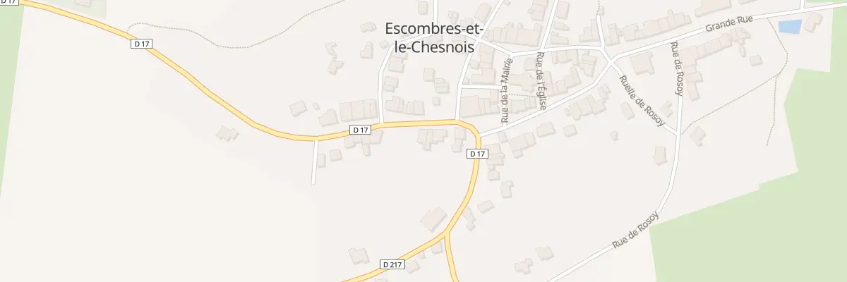 Plan du 3 Rte de Pouru aux Bois à Escombres-et-le-Chesnois