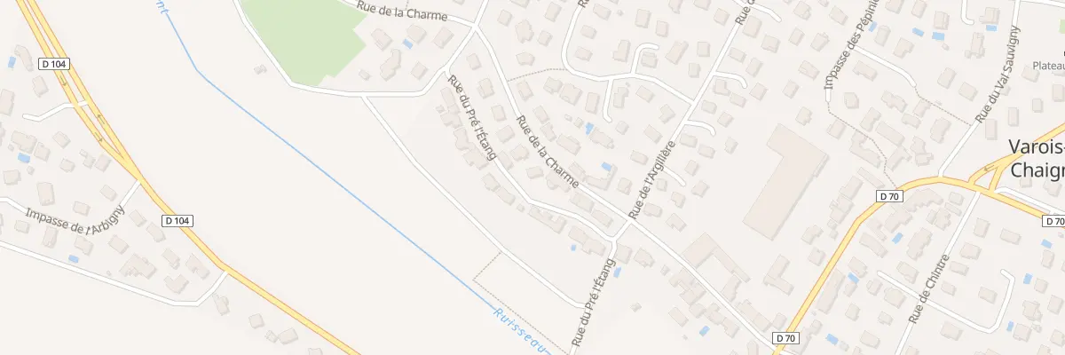 Plan du 21 Rue de la Charme à Varois-et-Chaignot