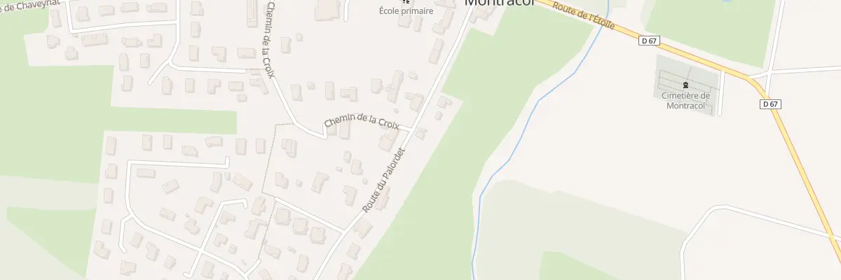 Plan du 193 Rte de Palordet à Montracol
