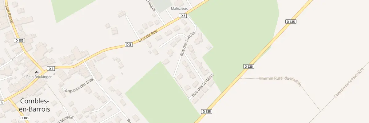 Plan du 1A Rue des Bouleaux à Combles-en-Barrois
