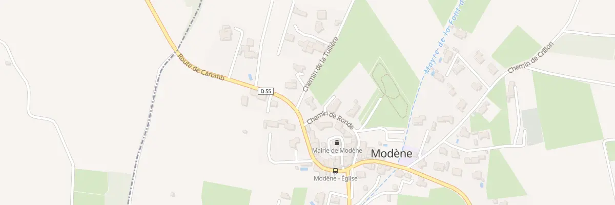 Plan du 138 Che de Ronde à Modène