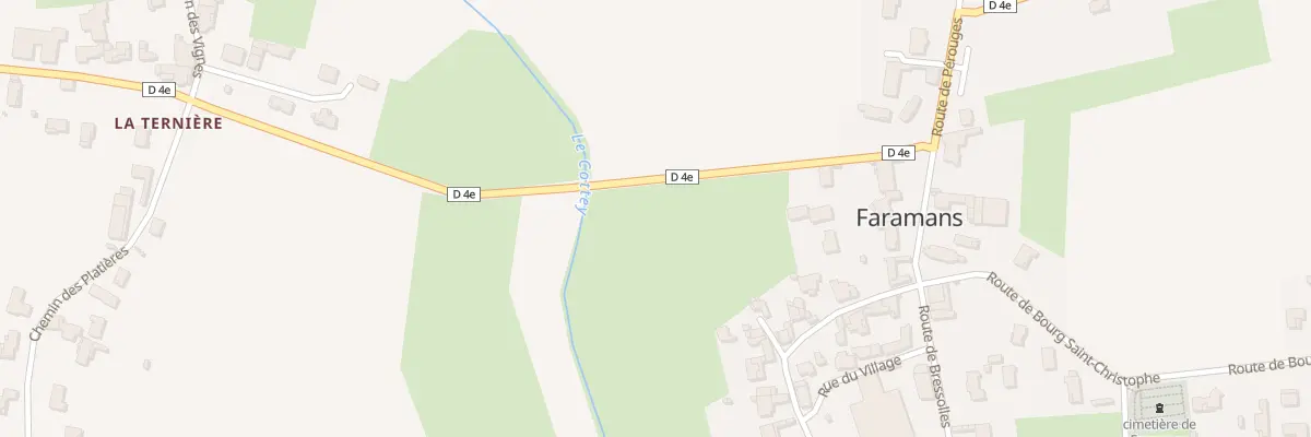 Plan du 95 Rte de Pizay à Faramans