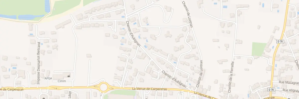 Plan du 70B Che d’Aubignan à Mazan