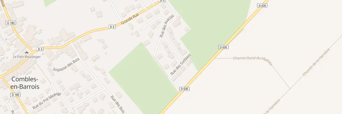 Plan du 3 Rue des Bouleaux à Combles-en-Barrois