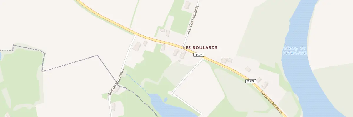 Plan du 4595 Rte de Montret à Branges