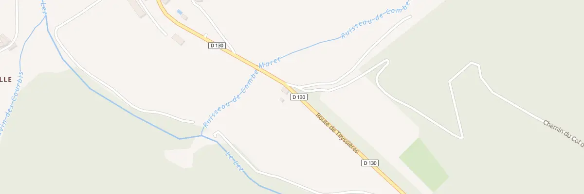 Plan du 1260 Rte Route de Teyssieres à Teyssières