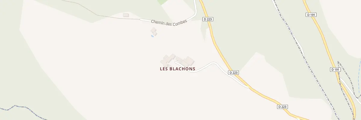 Plan du 240 Imp des Blachons à Comps