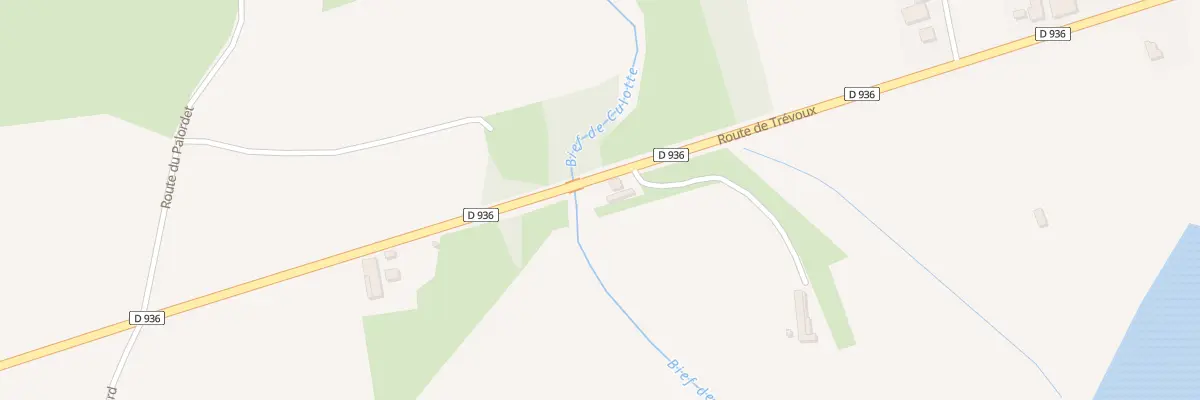 Plan du 1453 Rte de Trevoux à Montracol