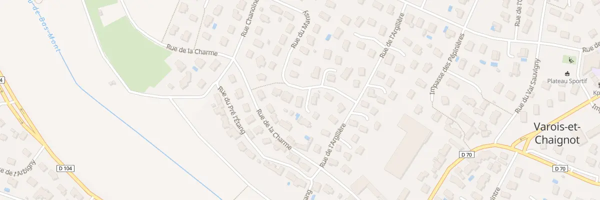 Plan du 9 Rue du Mansy à Varois-et-Chaignot