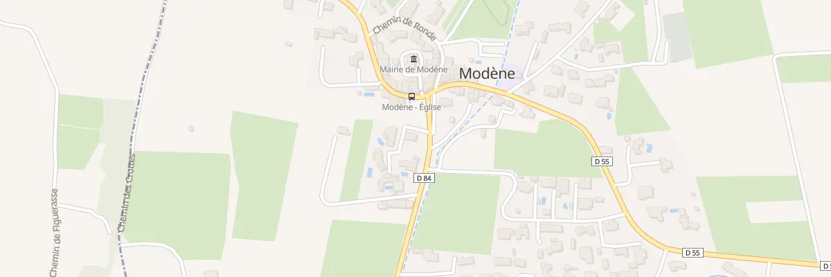 Plan du 2 Rte de Mazan à Modène