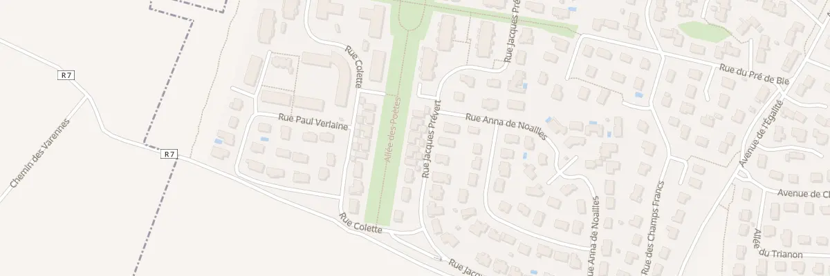 Plan du 7 Rue Jacques Prévert à Chevigny-Saint-Sauveur