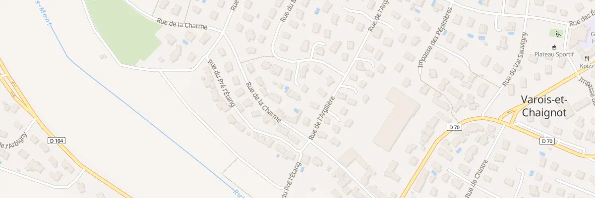 Plan du 7 Rue du Mansy à Varois-et-Chaignot