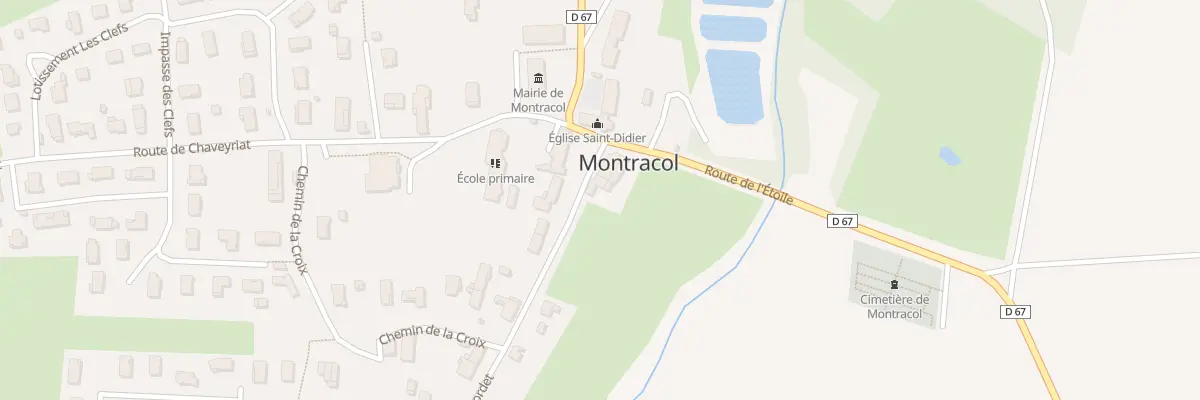 Plan du 29 Rte de Palordet à Montracol