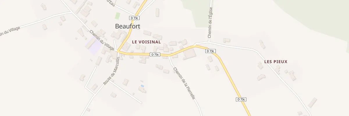 Plan du 35 Che de la Pierrelle à Beaufort