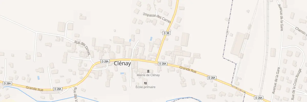 Plan du 1 Rte de Marsannay-le-Bois à Clénay