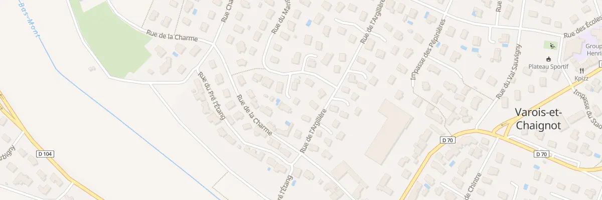 Plan du 5 Rue du Mansy à Varois-et-Chaignot