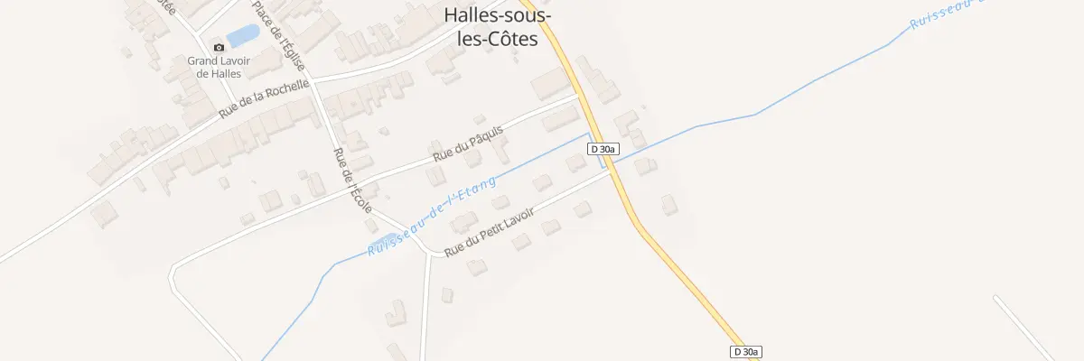 Plan du 3 Rue du Petit Lavoir à Halles-sous-les-Côtes