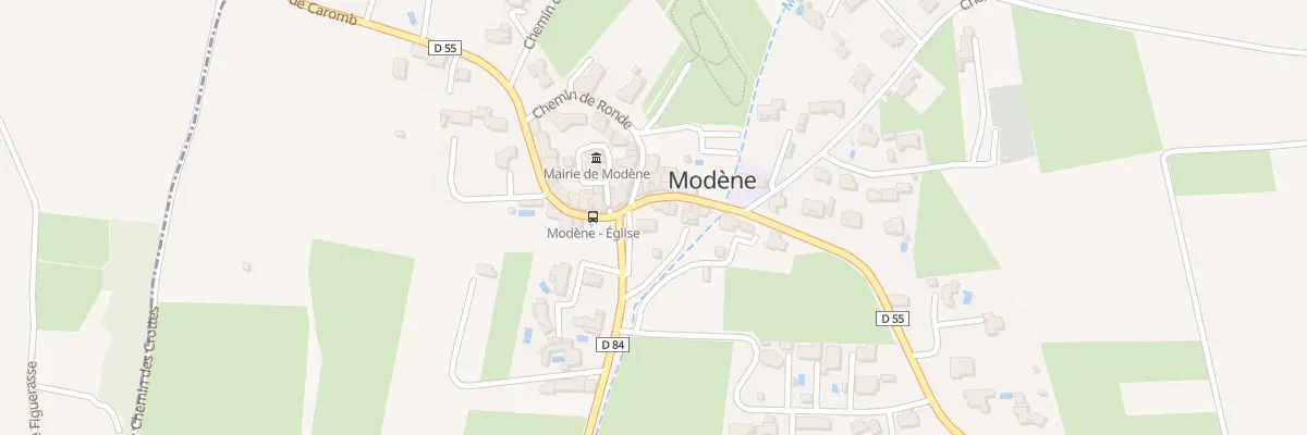 Plan du 59 Pl du Village à Modène