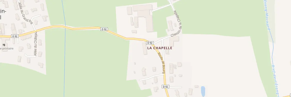 Plan du 606 Rte de Bourg à Saint-Martin-le-Châtel