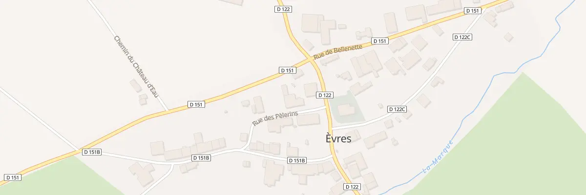 Plan du 2 Rue des Pélerins à Èvres