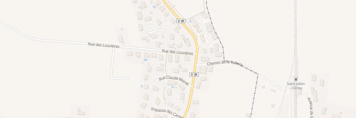 Plan du 3 Rue des Louvières à Clénay