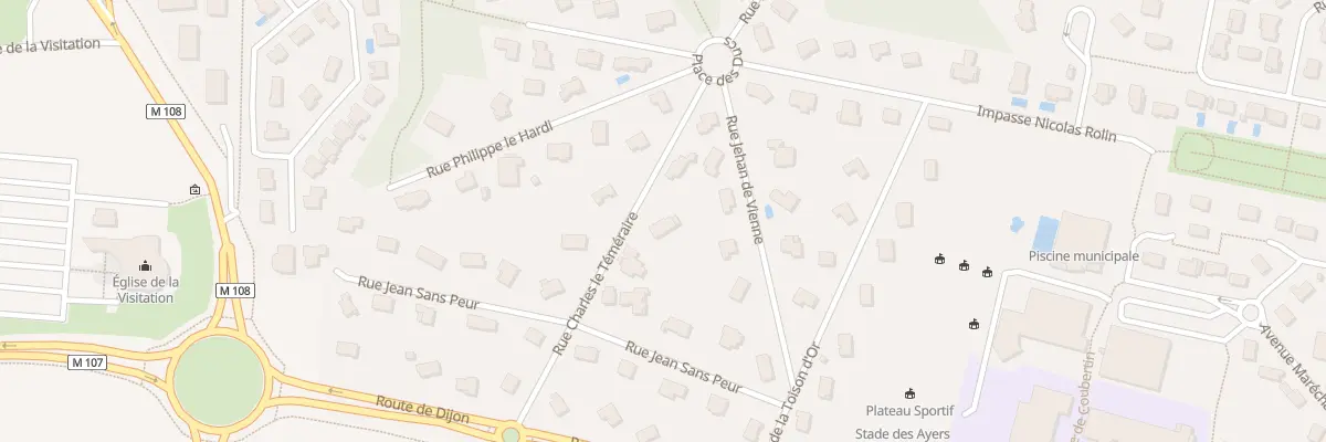 Plan du 8 Rue Charles le Témeraire à Chevigny-Saint-Sauveur
