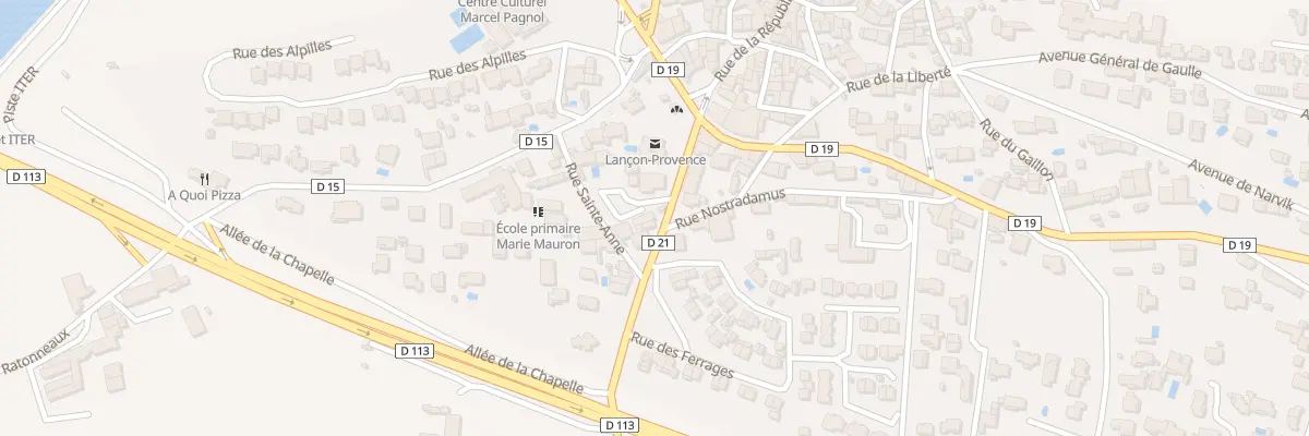 Plan du 5852 Route de Marseille à Lançon-Provence