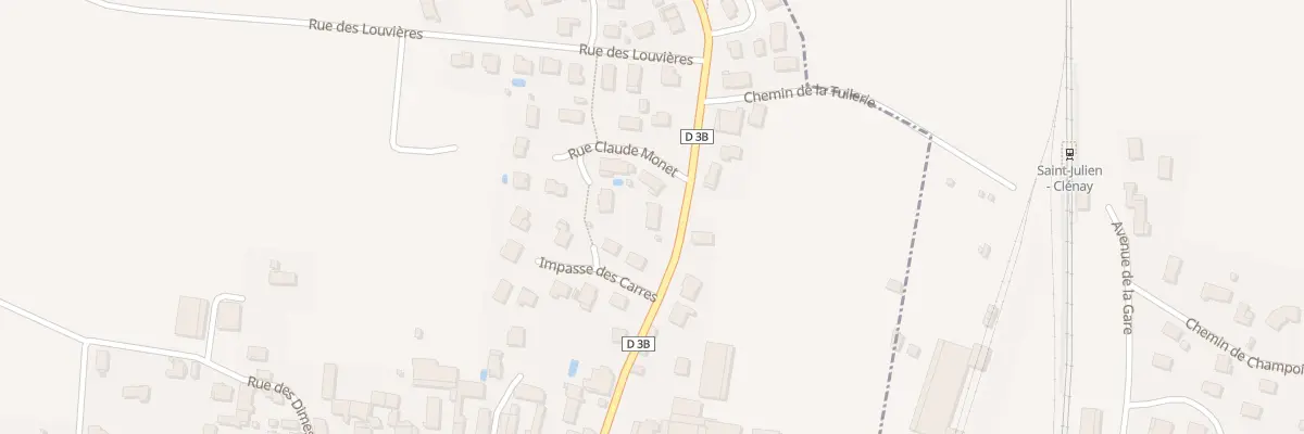 Plan du 7 Rte de Marsannay-le-Bois à Clénay