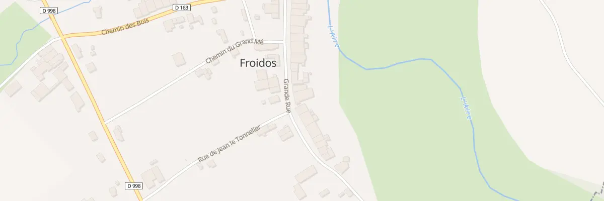 Plan du 25 Gr Grande Rue à Froidos