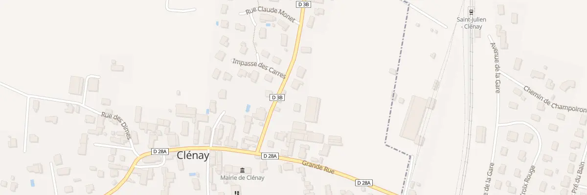 Plan du 4B Rte de Marsannay-le-Bois à Clénay