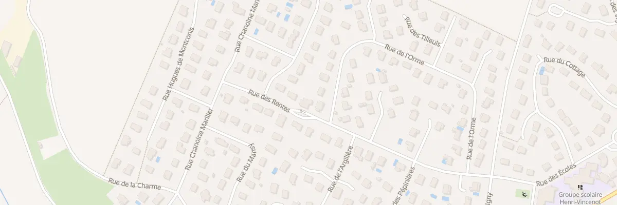 Plan du 38 Rue des Rentes à Varois-et-Chaignot