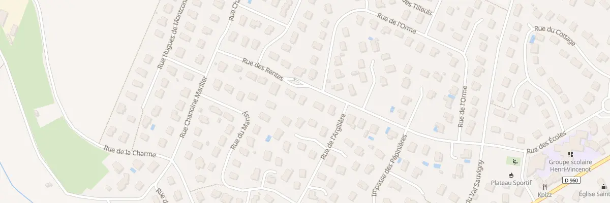 Plan du 29 Rue des Rentes à Varois-et-Chaignot