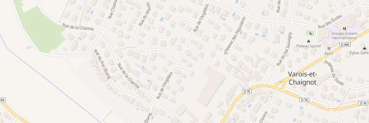 Plan du 18 Rue de l’Argilière à Varois-et-Chaignot